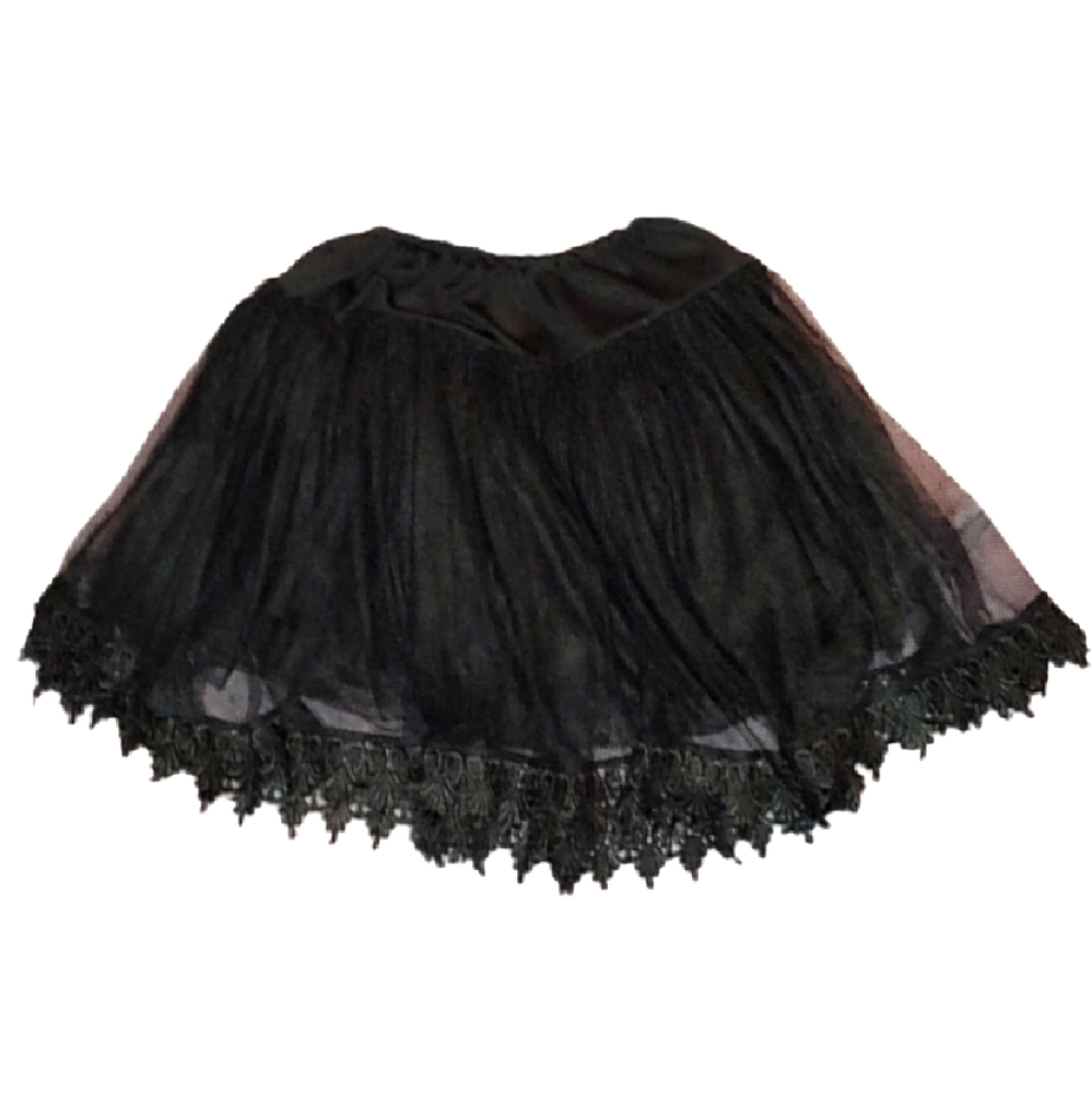 🖤 3/$45 Vintage Lace Mini Petticoat Skirt